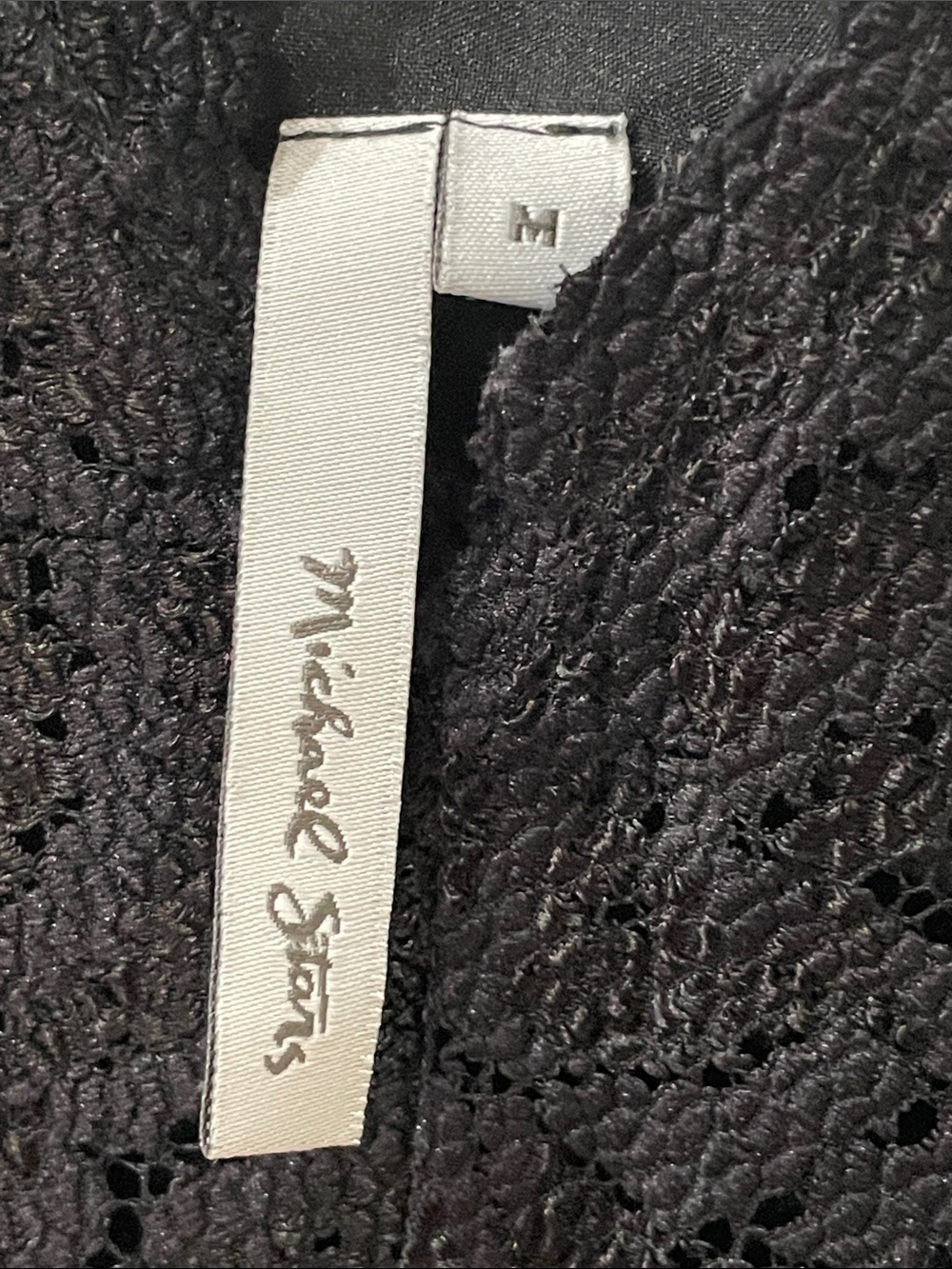 Michael Stars Black Lace V-Neck Mini Dress - Picture 2 of 5